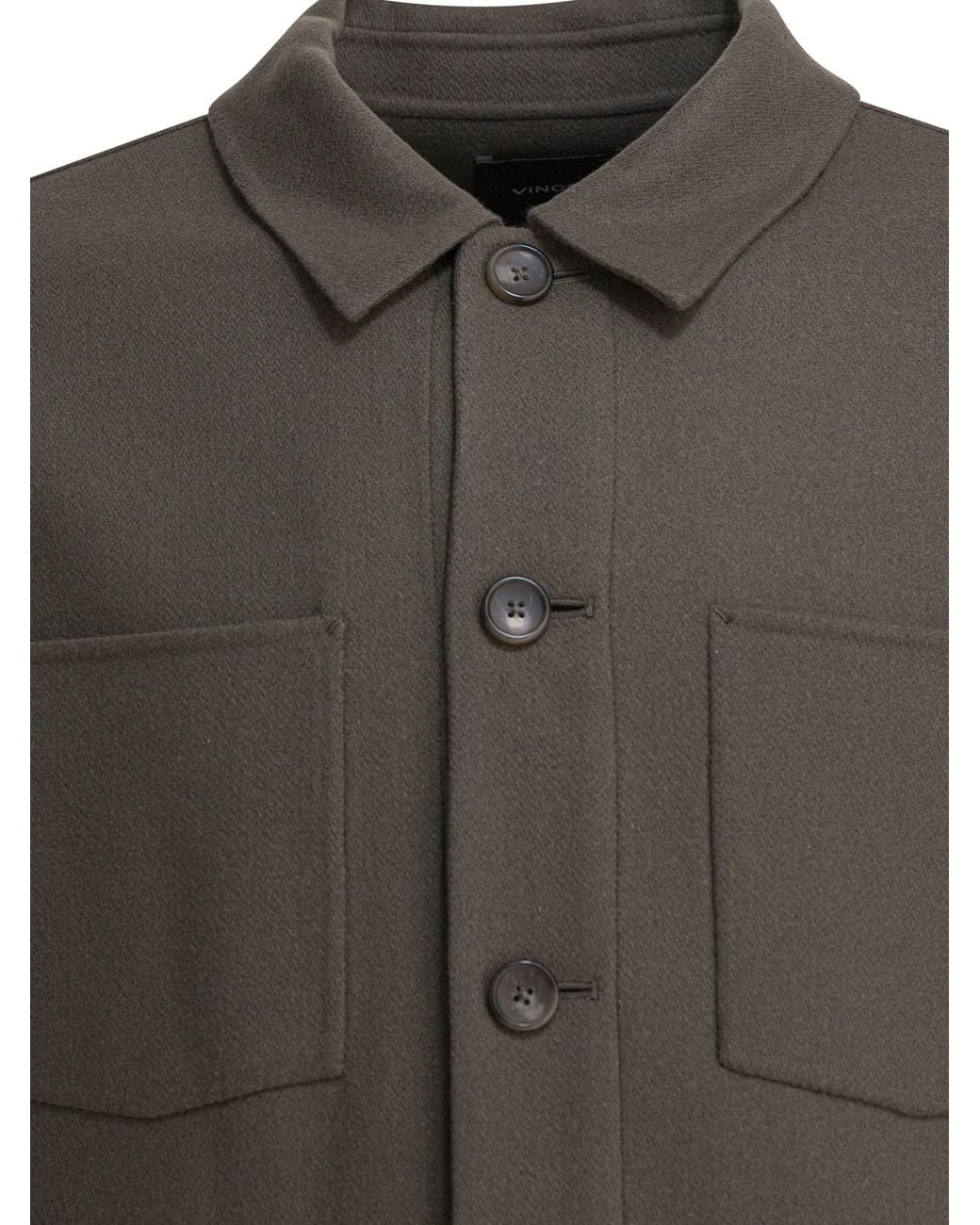 Vince Green Button-Front Patch-Pocket Jacket for men