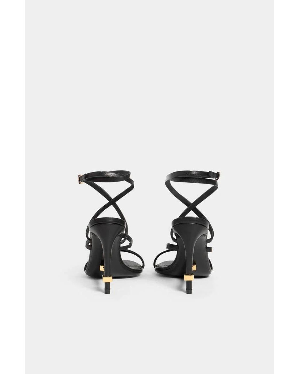 DSquared² Metallic Strappy Heeled Sandals