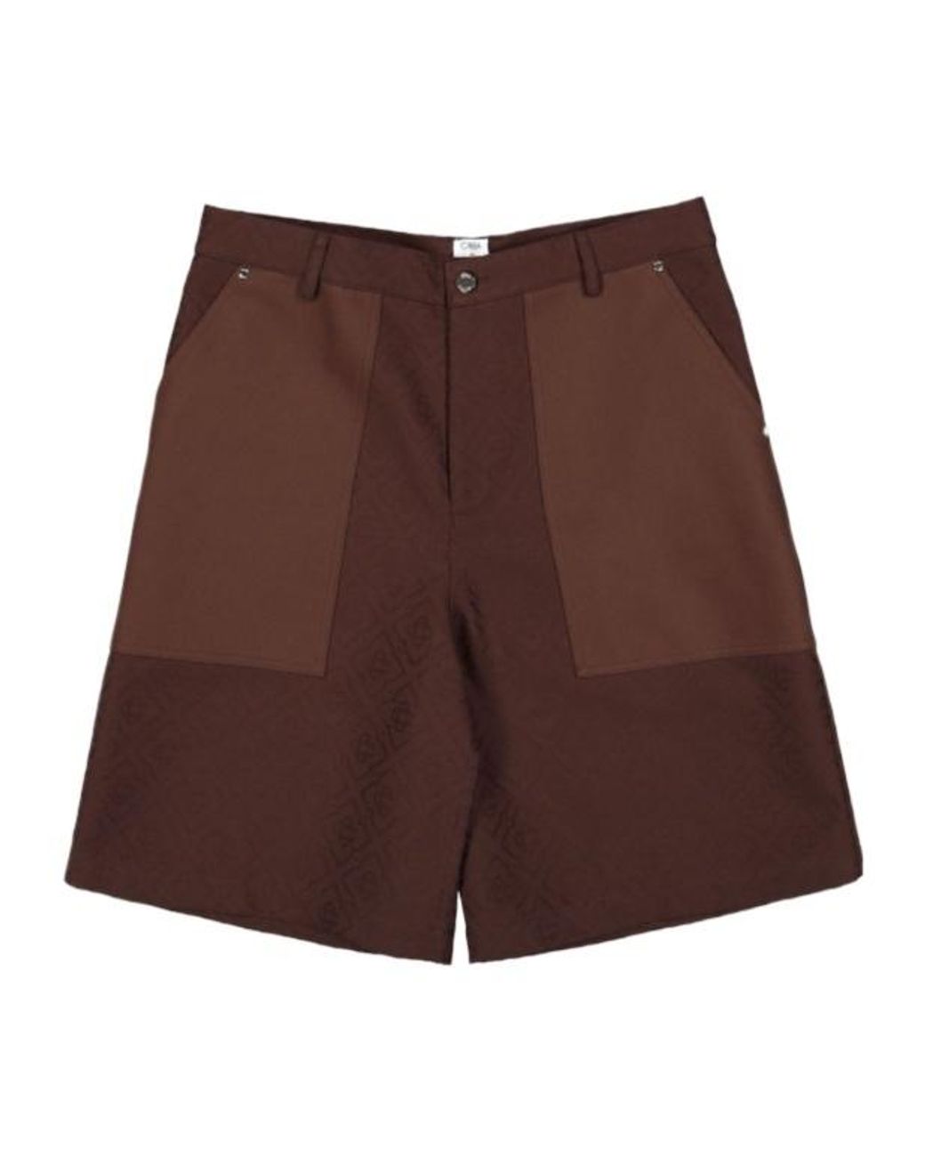 Casablanca Brown Monogram Cargo Shorts for men