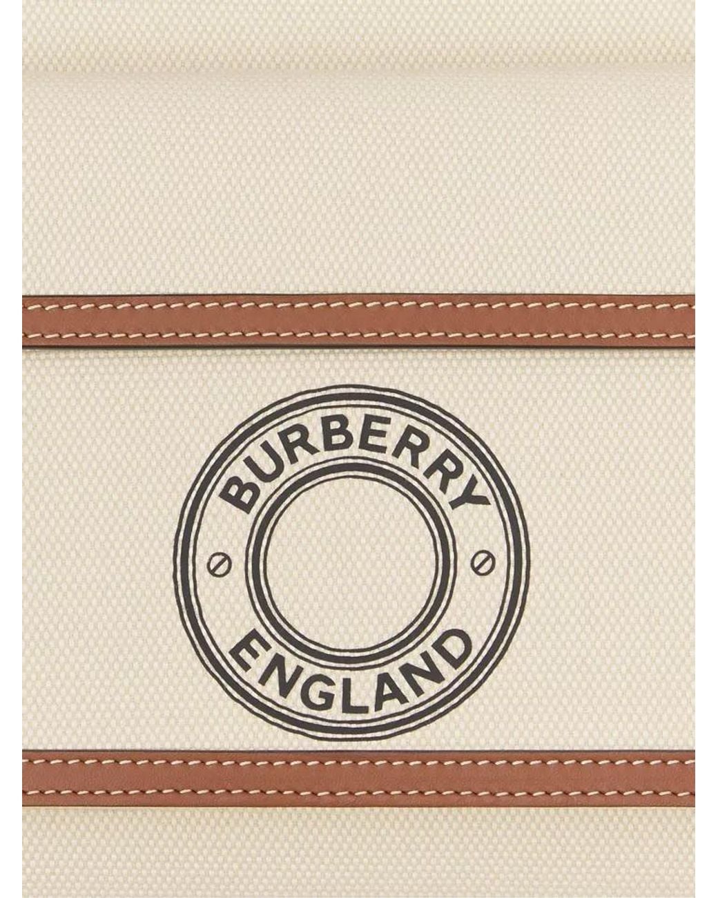 Burberry Brown Mini Logo Print Pocket Bag