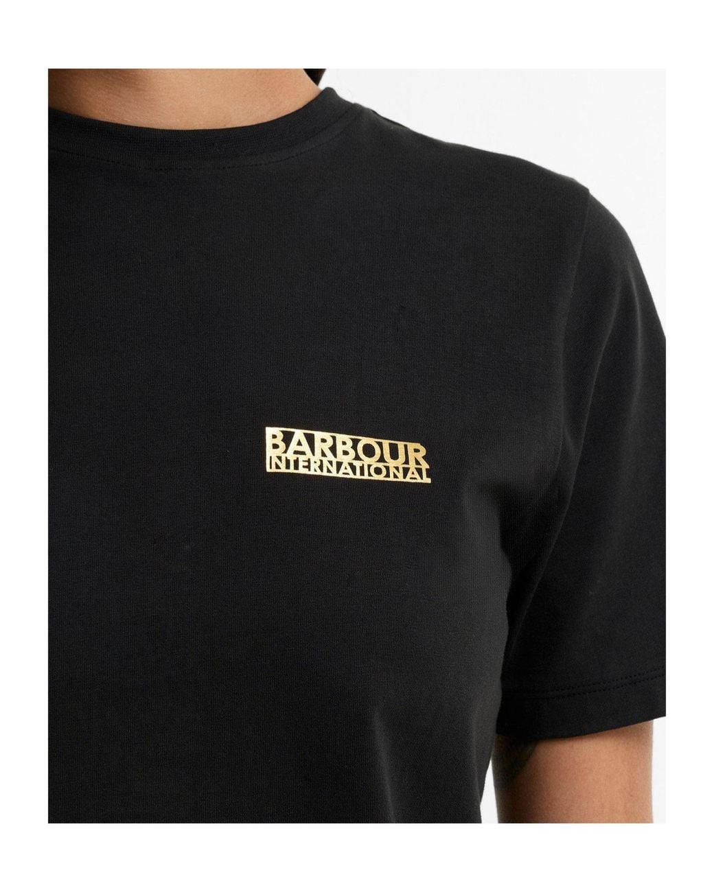 Barbour Black Short-Sleeve Crew Neck Tee