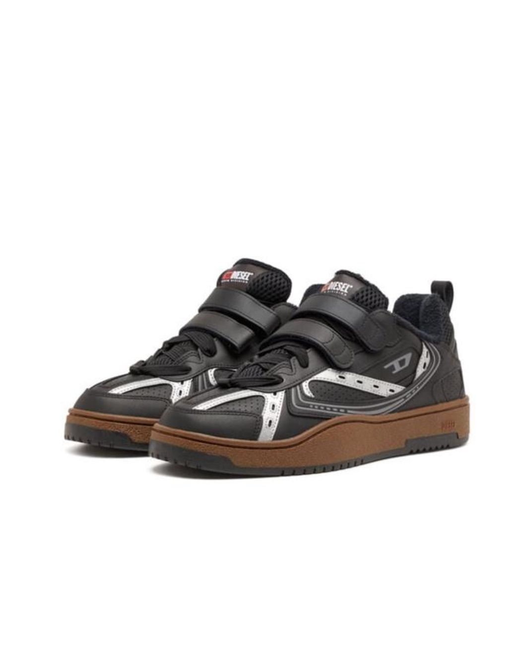 DIESEL Black S-Ukiyo Logo-Printed Touch-Strap Sneakers for men