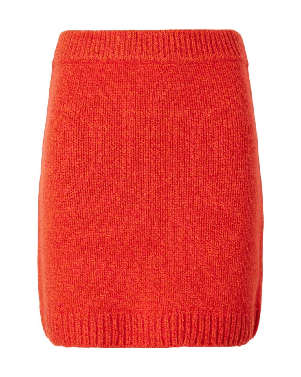 TOVE Red Wool Mini Skirt