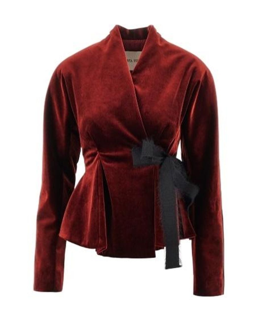 Alberta Ferretti Red Long-Sleeve Jacket