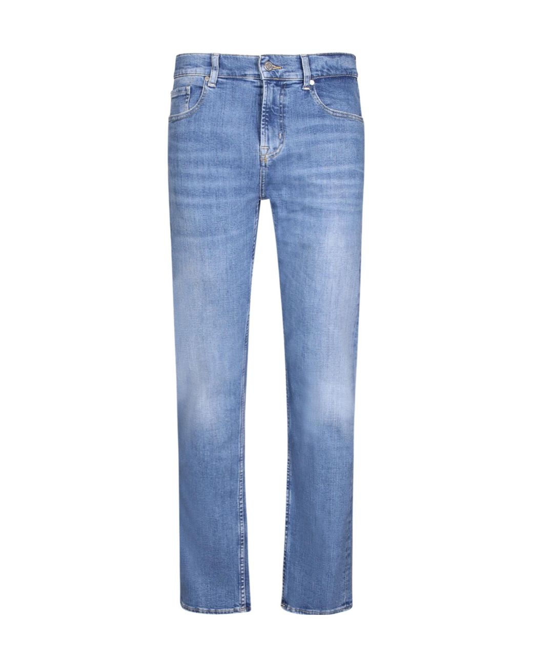 7 For All Mankind Blue Slimmy Jeans for men