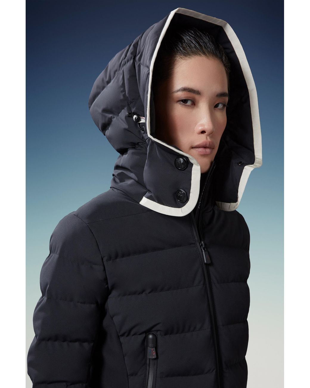 Moncler Black Lamoura Short Down Jacket