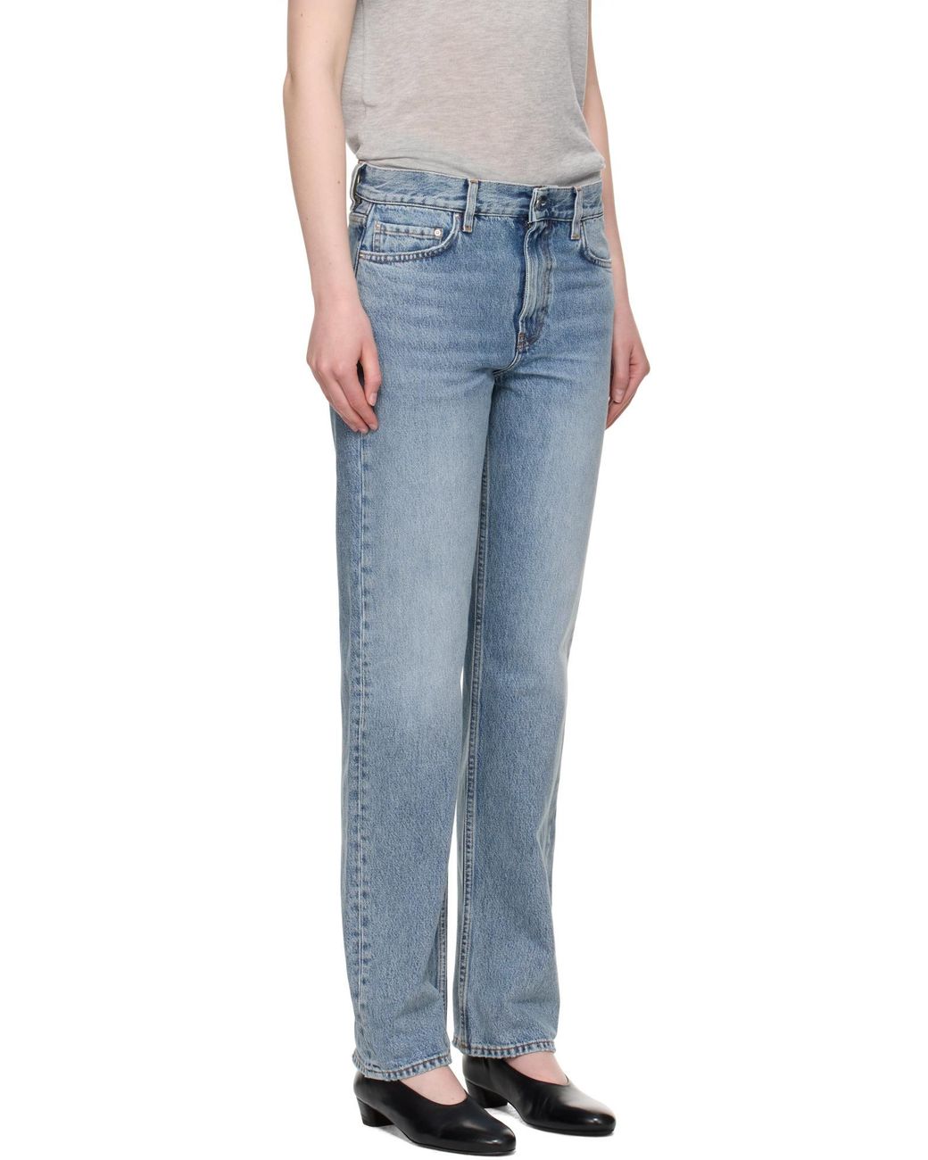 Totême Blue Totême Low Straight Jeans