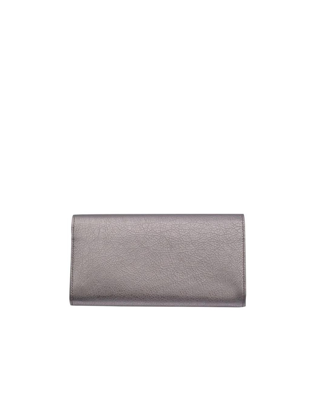 Balenciaga Gray Logo Wallet