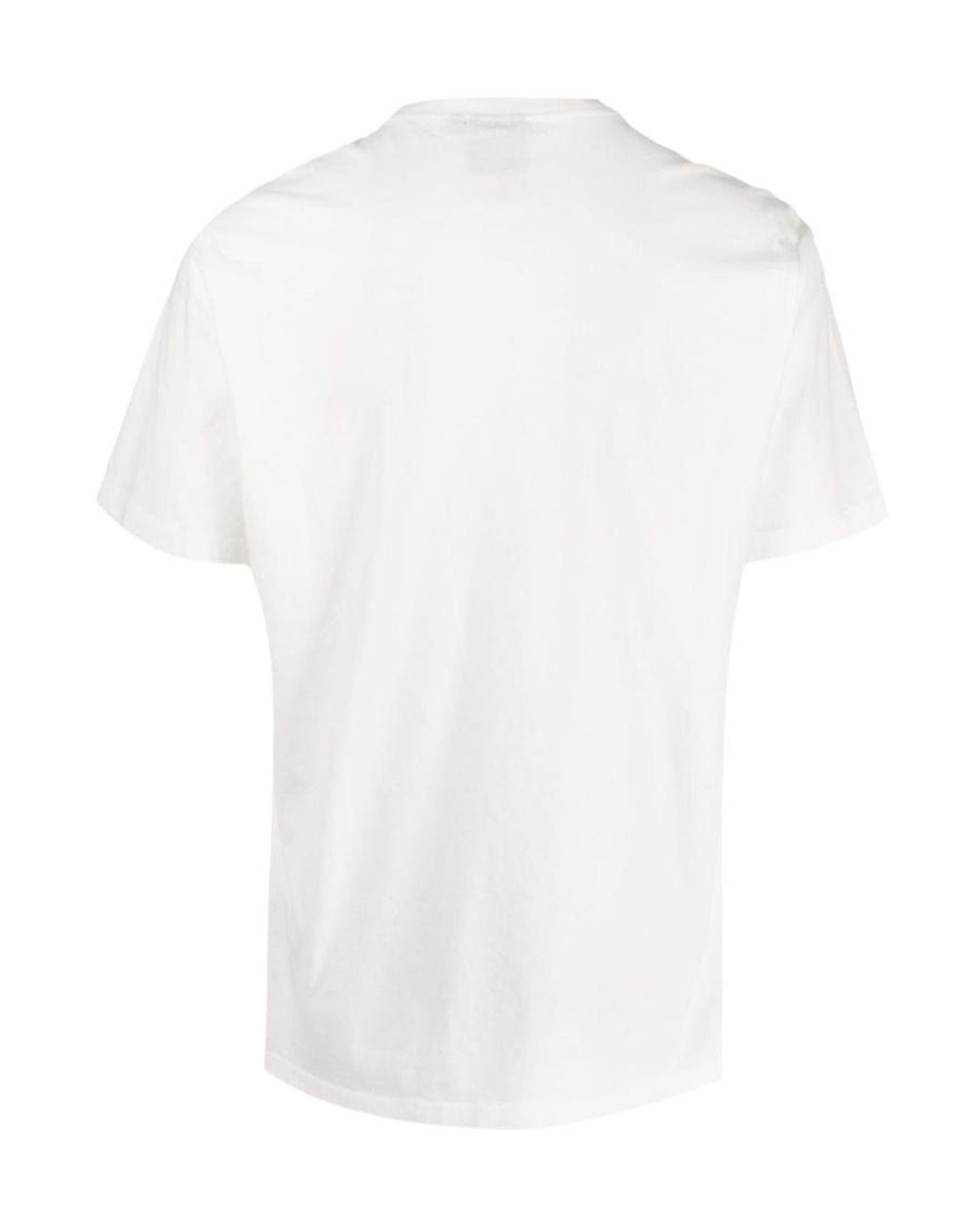 Barbour White Logo-Print Short-Sleeved Cotton T-Shirt for men