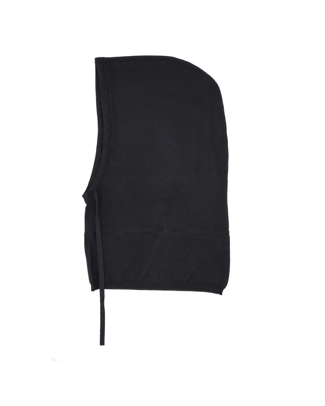 P.A.R.O.S.H. Black Drawstring-Hood Scarf