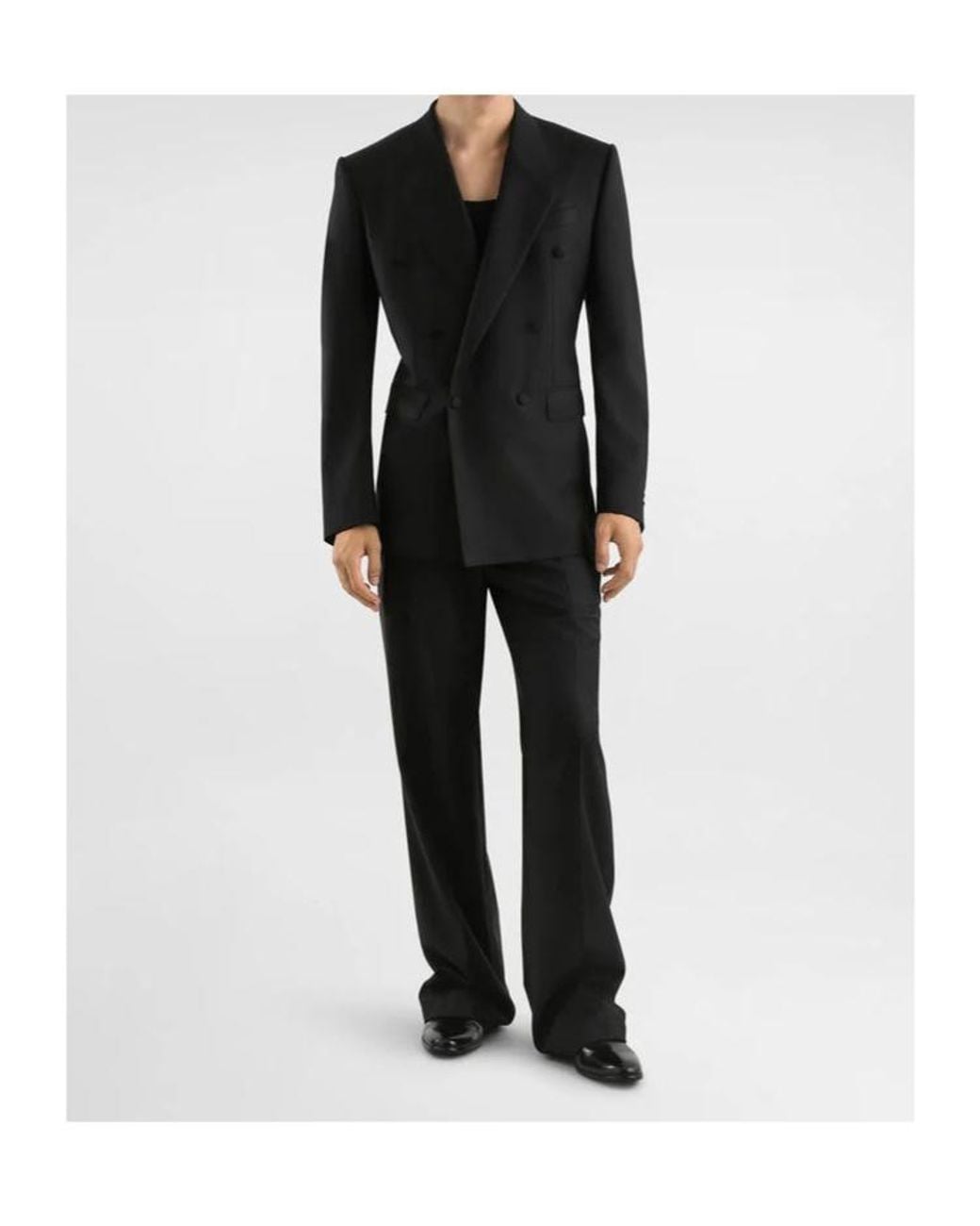 Dolce & Gabbana Black Double-Breasted Jacket for men