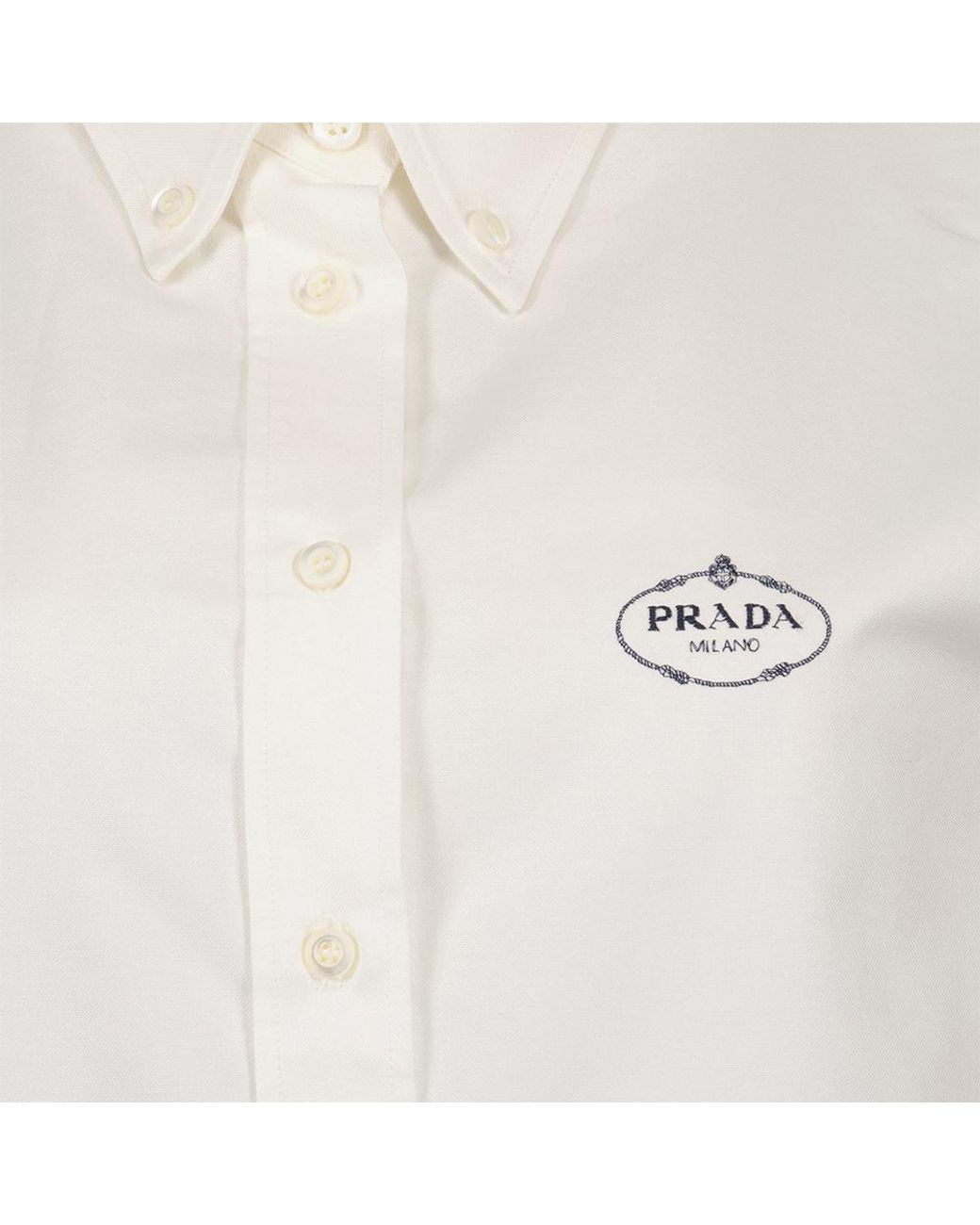 Prada White Oxford Shirt