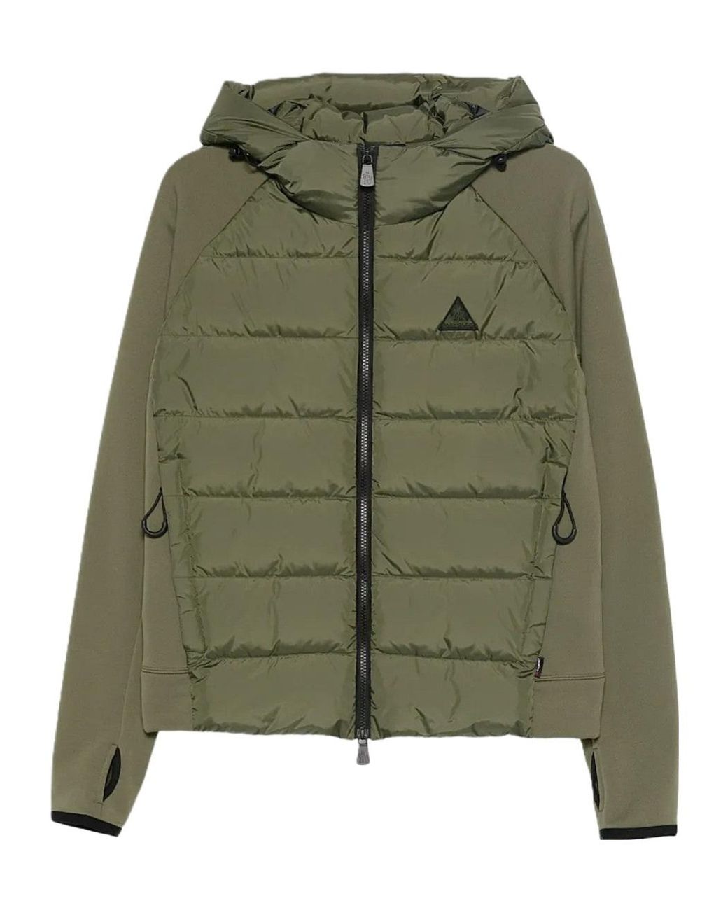Moncler Green Polartec Zip-Up Casual Jacket for men