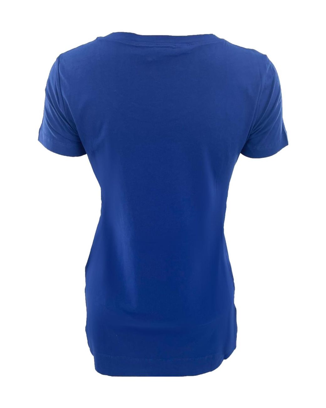 Moschino Blue Item O-Neck Short-Sleeved T-Shirt