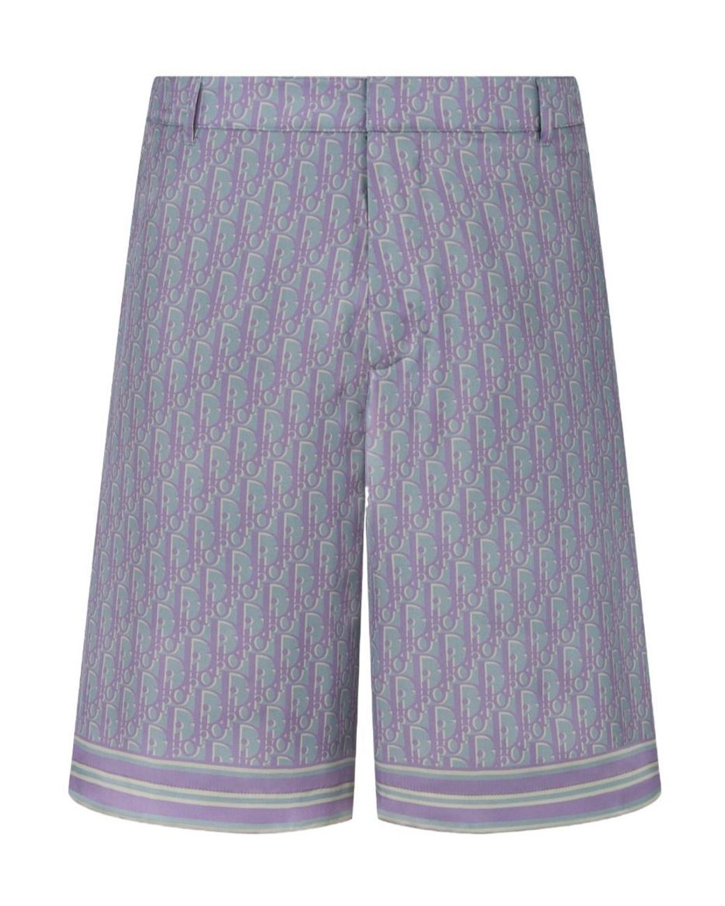 Dior Blue Oblique Bermuda Shorts for men