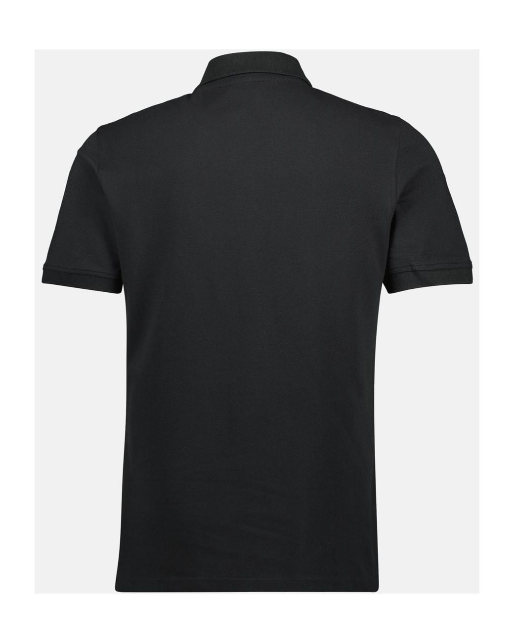 K-Way Black Logo Patch Short-Sleeved Polo Shirt for men
