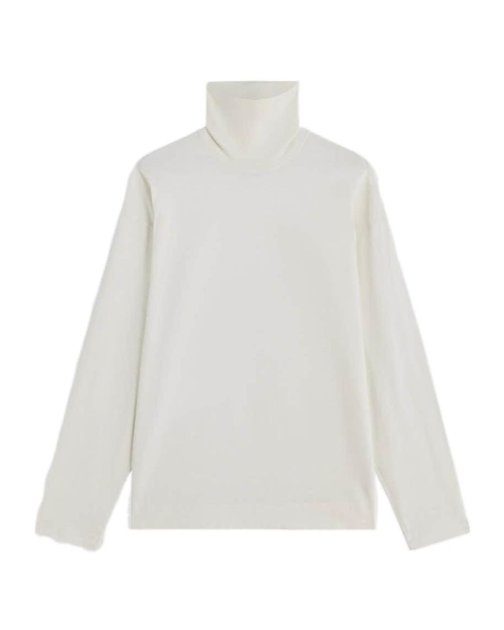 Phoebe Philo White Relaxed Long Sleeve Jersey