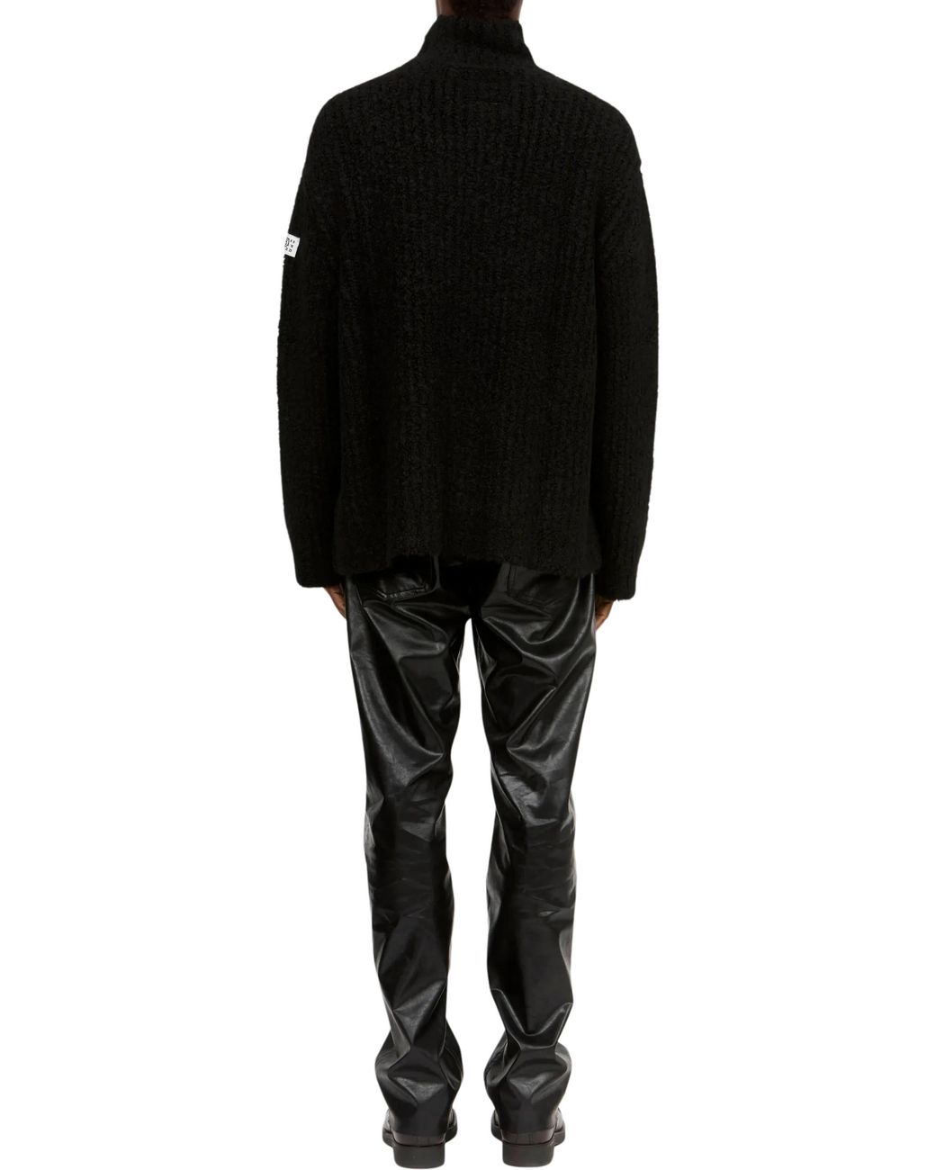 MM6 by Maison Margiela Black Turtleneck Jumper for men