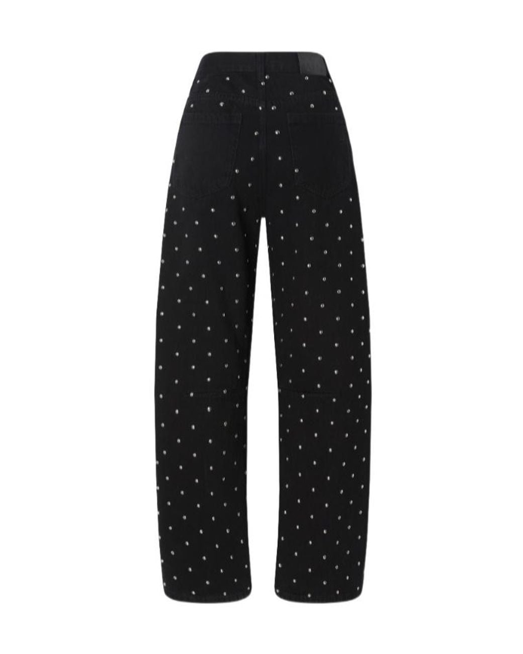 Pinko Black Crystal-Embellished Jeans