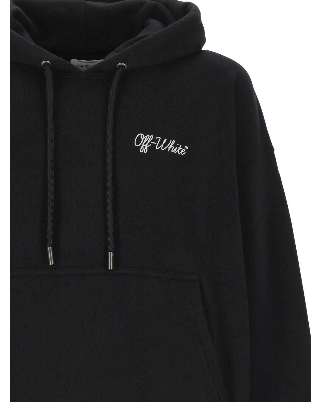 Off-White c/o Virgil Abloh Black Script Skate Hoodie for men