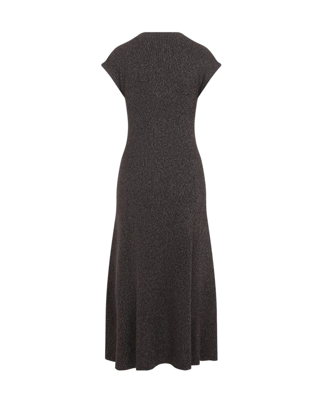 Ralph Lauren Black Windi Silk-Blend Mouliné Day Dress