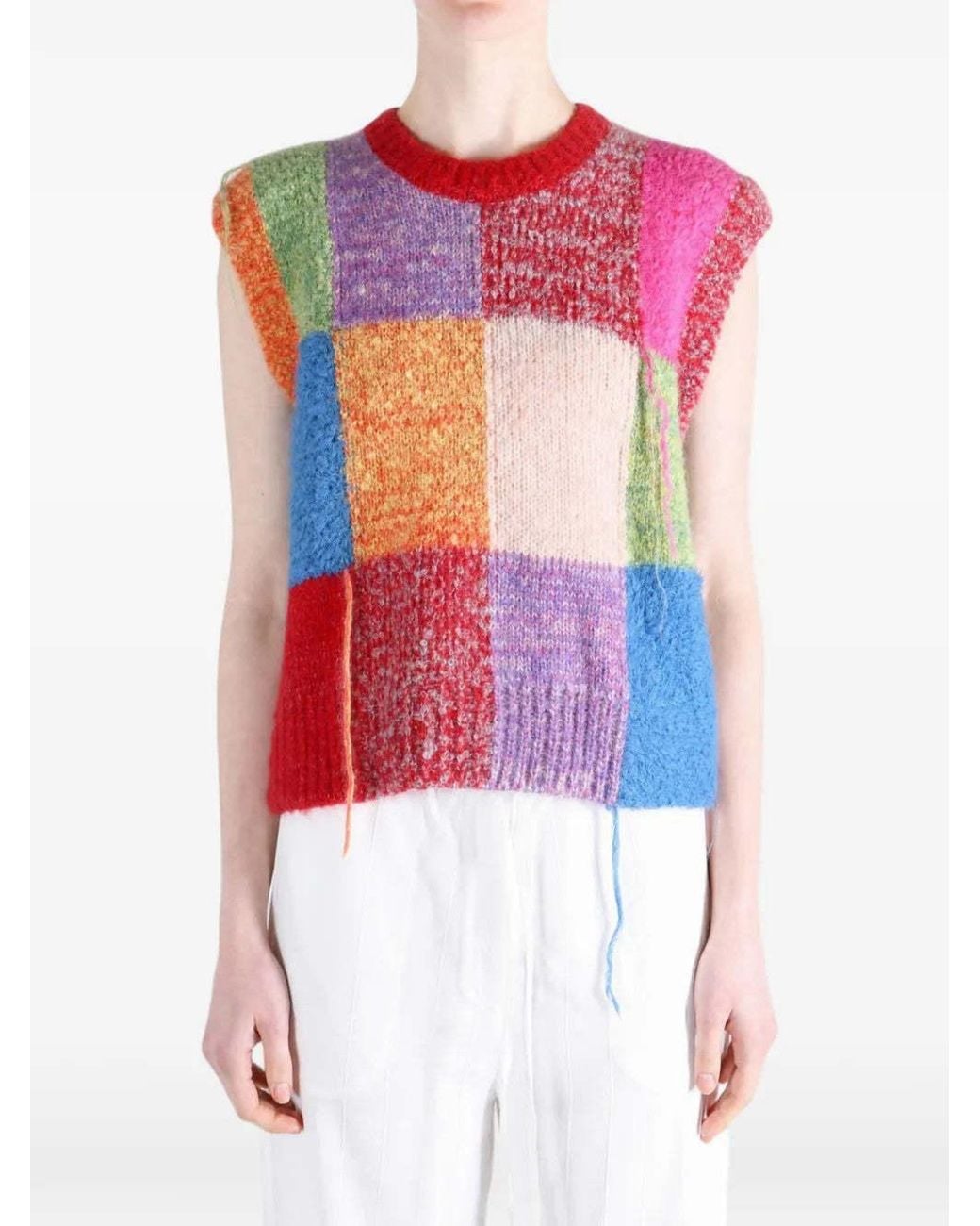 Comme des Garçons Pink Sleeveless Knit Top