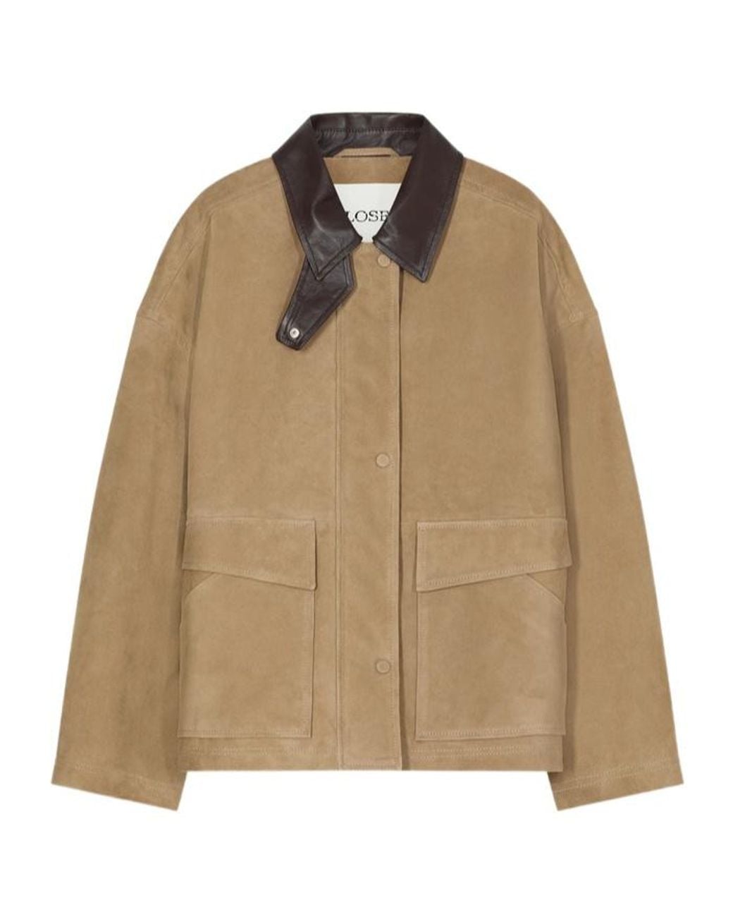Closed Natural Suede Leather Jacket