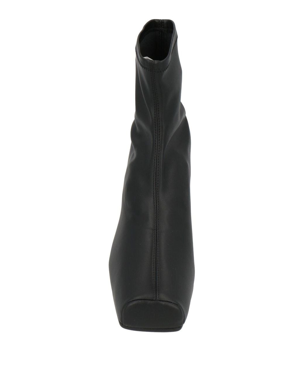 MM6 by Maison Margiela Black Square Toe Ankle Boots