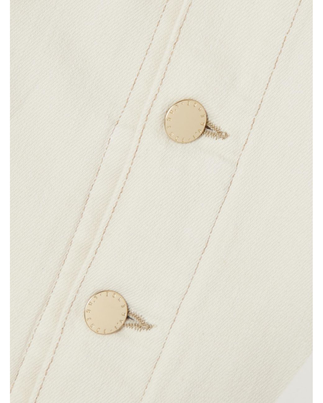 L'Agence White Stretch-Denim Jacket