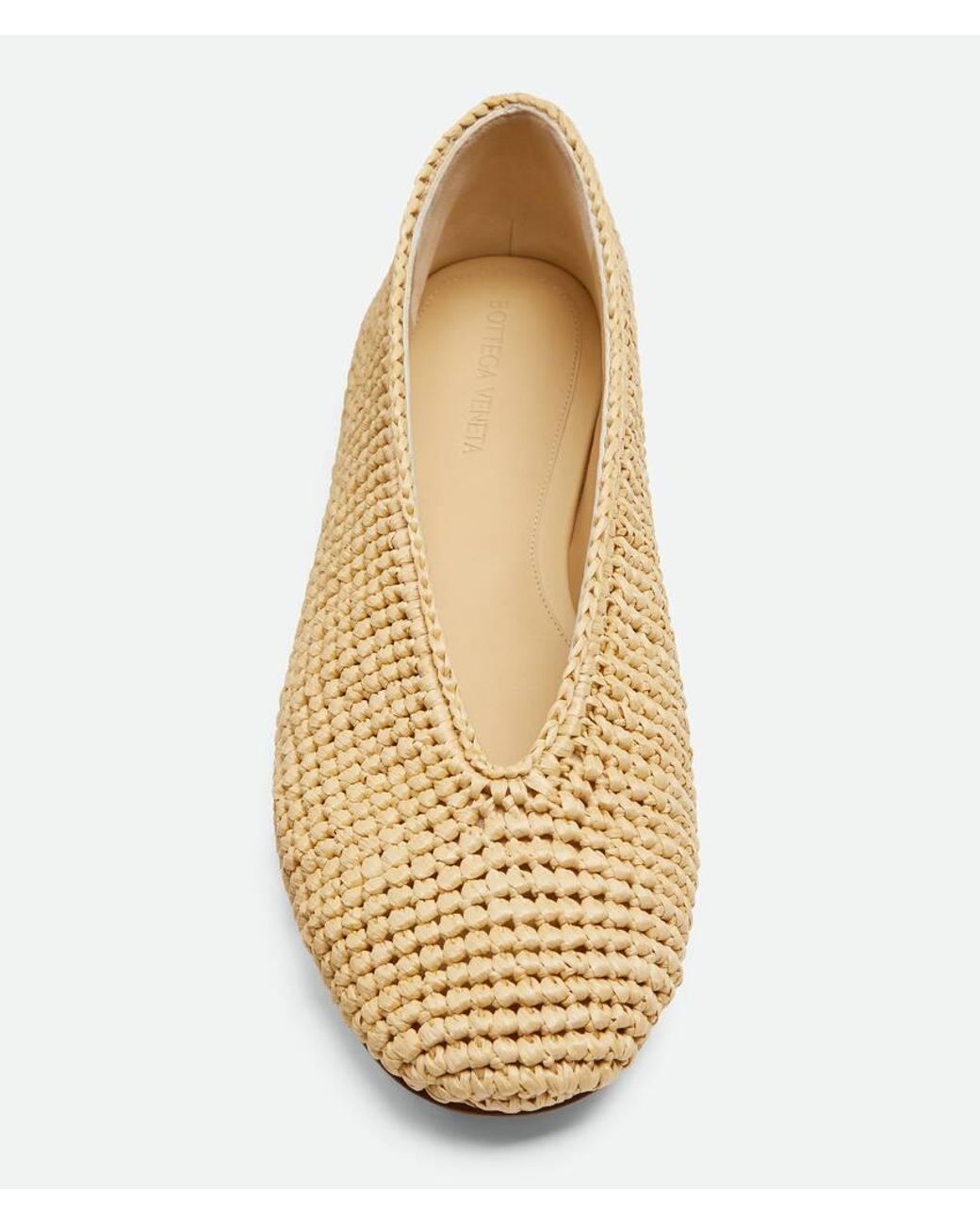 Bottega Veneta Natural Rosa Ballerina Shoes