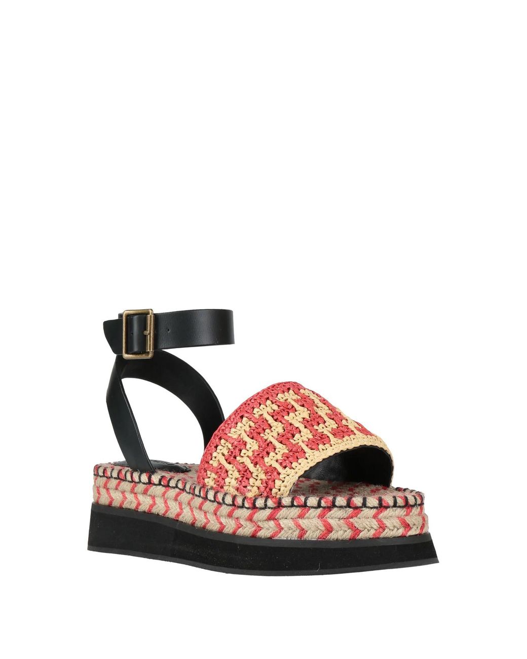 Farm Rio Black Hemp Rope Sandals
