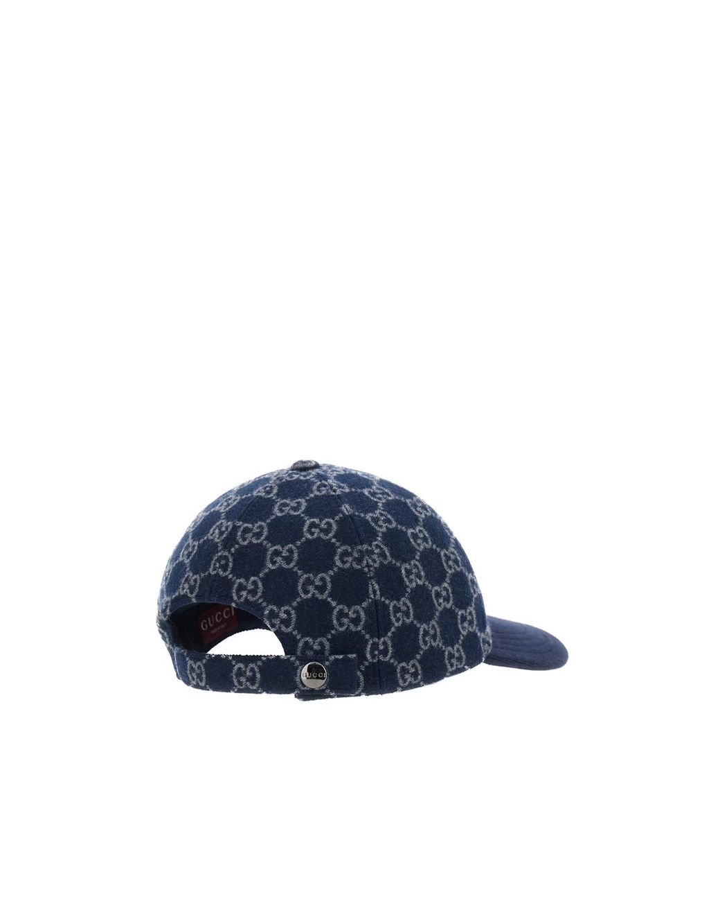 Gucci Blue Gg Embroidered Baseball Hat for men