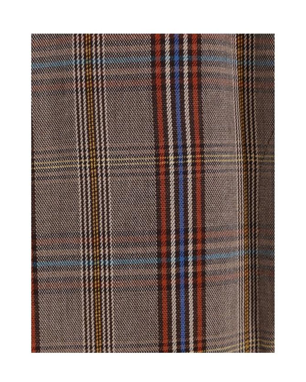 Vivienne Westwood Brown Wide-Leg Checked Pants