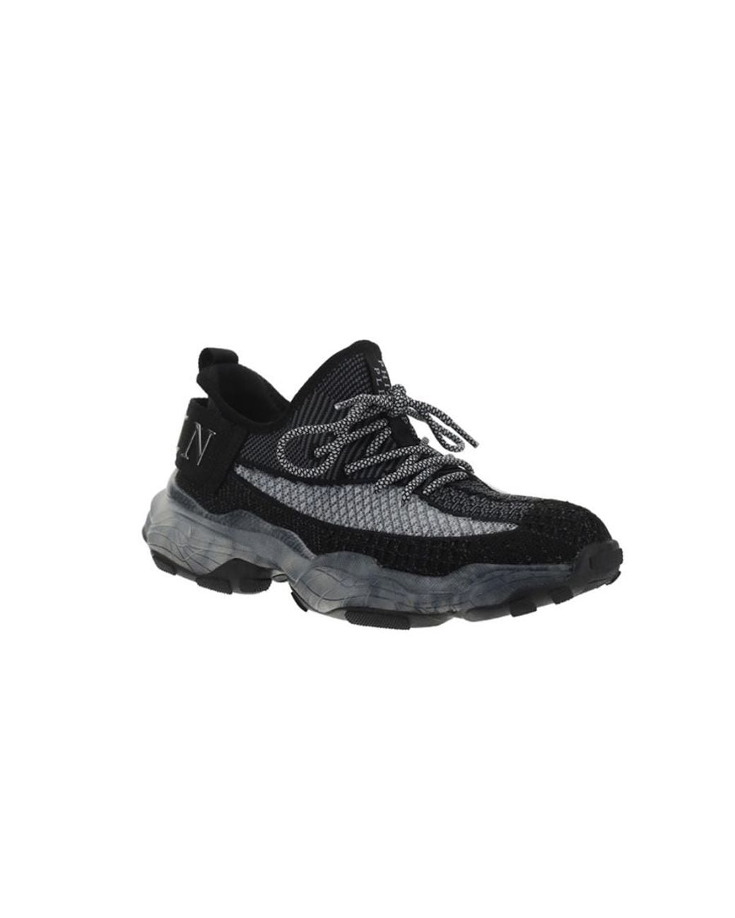 Philipp Plein Black Iconic Plein Low-Top Sneakers for men