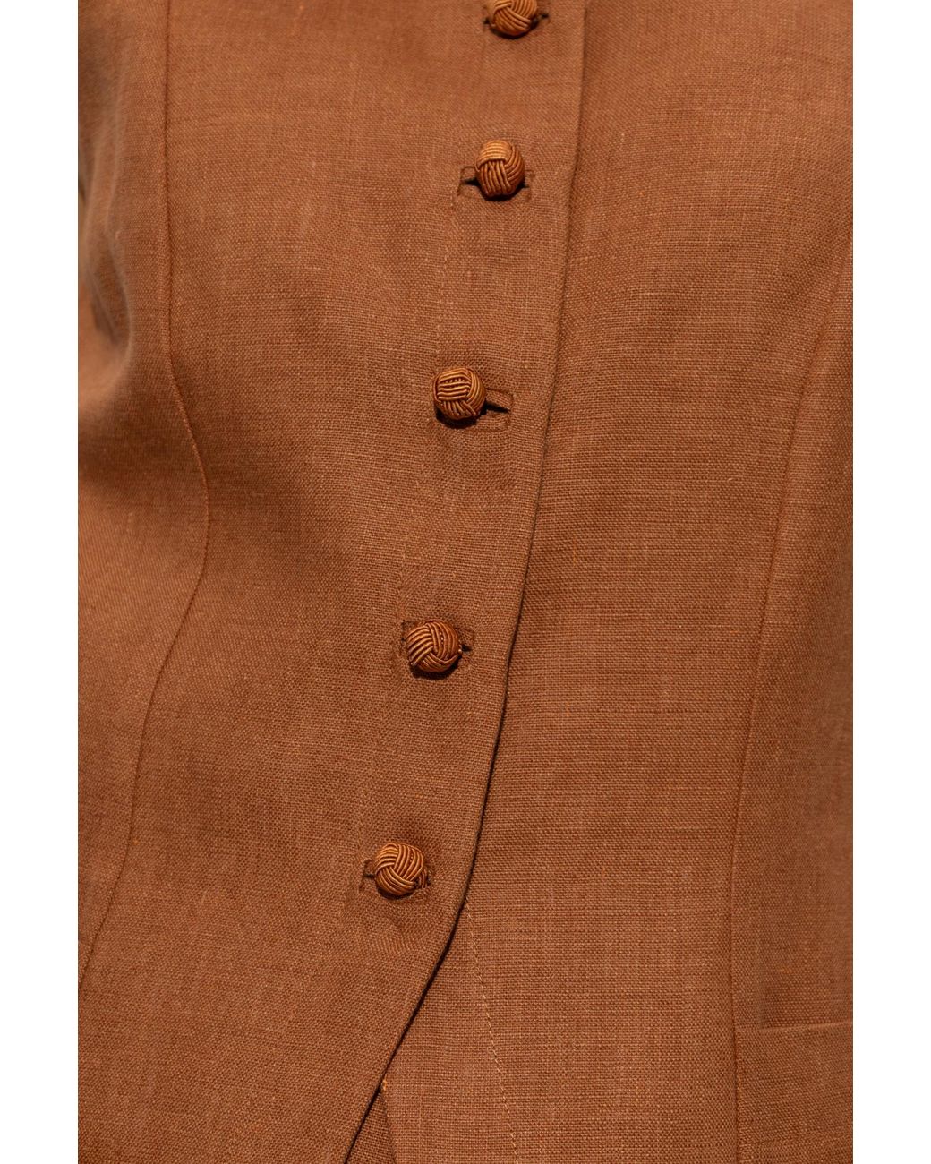 Posse Brown Lorenzo Buttoned Vest