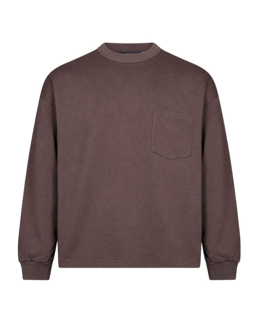 Comme des Garçons Brown Comme Des Garçons Homme Long Sleeved Crewneck T-Shirt for men