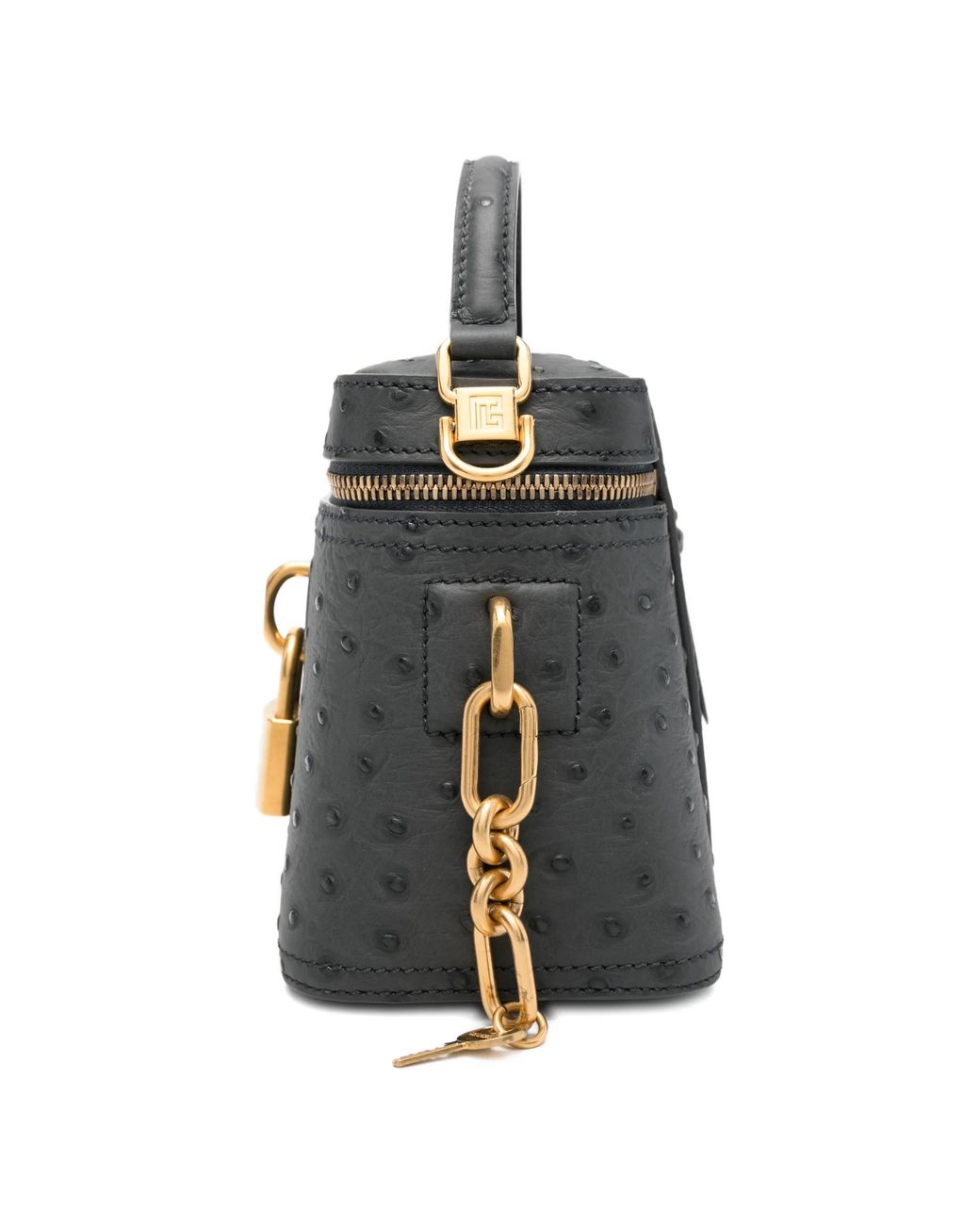 Balmain Black Top-Handle Cross Body Bag