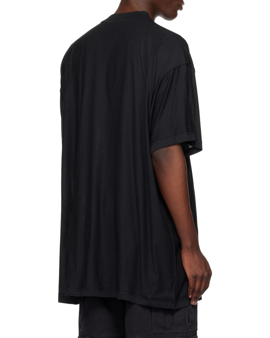 Balenciaga Black Bb Icon Printed T-Shirt for men