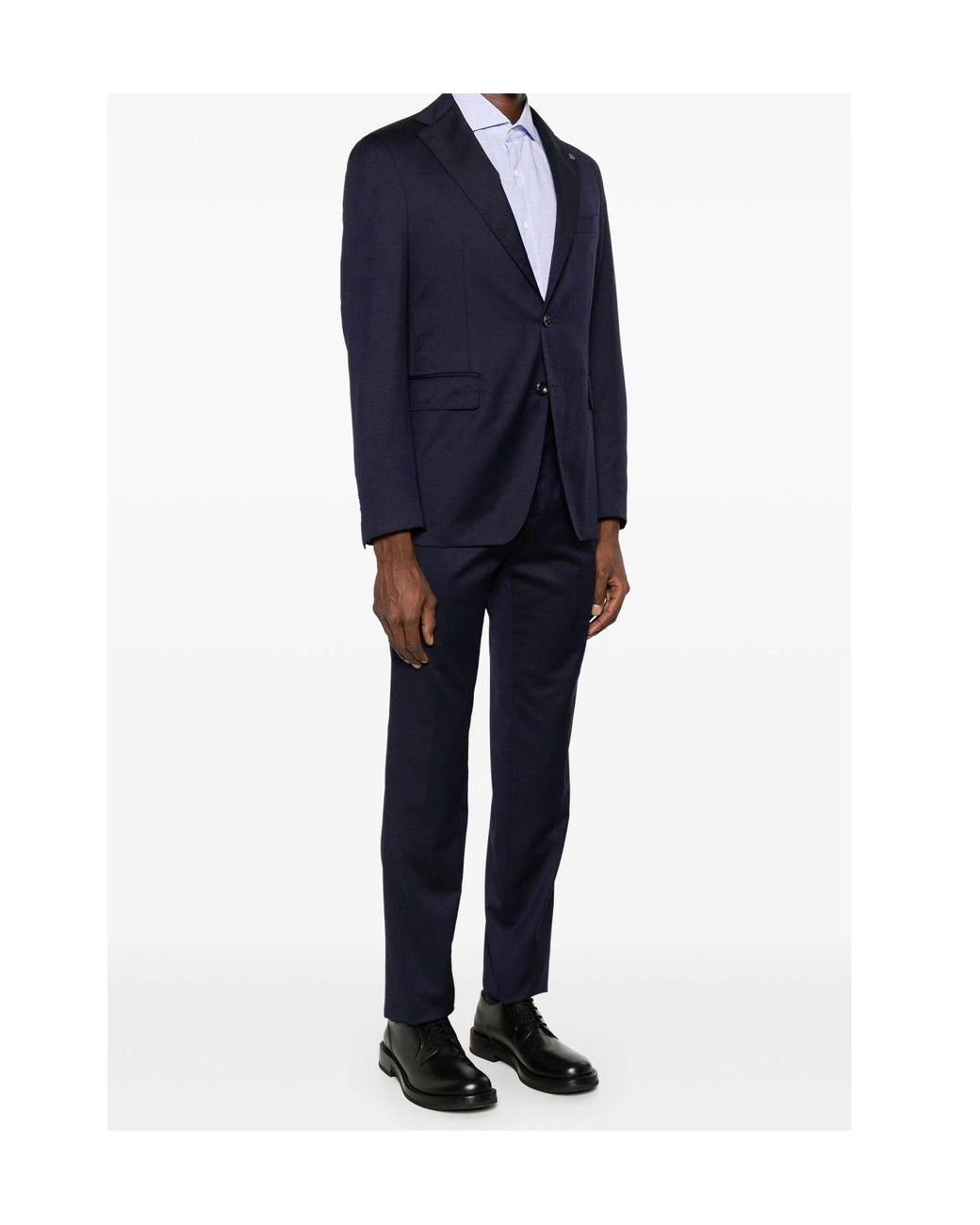 Tagliatore Blue Single-Breasted Two Piece Suit for men