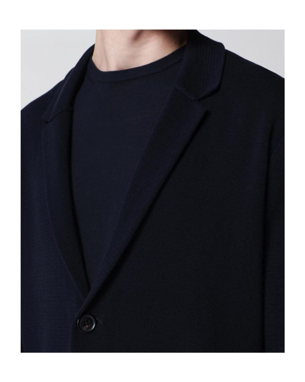 Roberto Collina Blue Single-Breasted Jacket for men