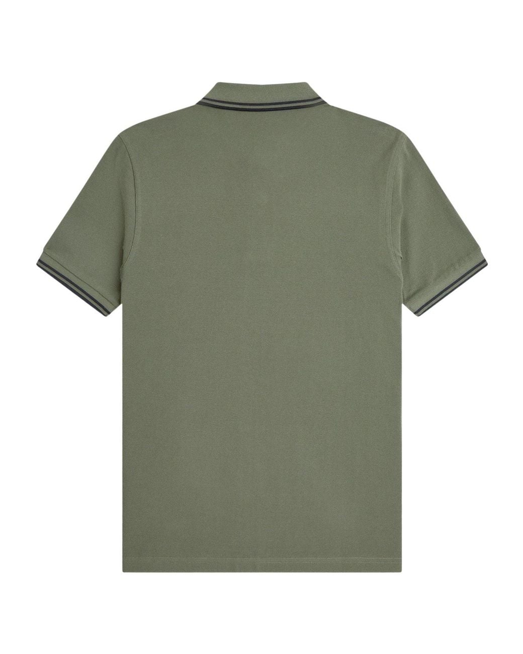 Fred Perry Green Solid Color Polo Shirt for men