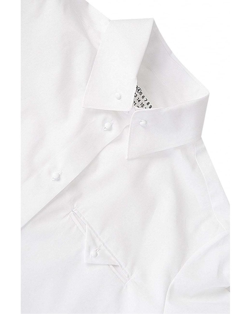 Maison Margiela White Cotton Poplin Shirt