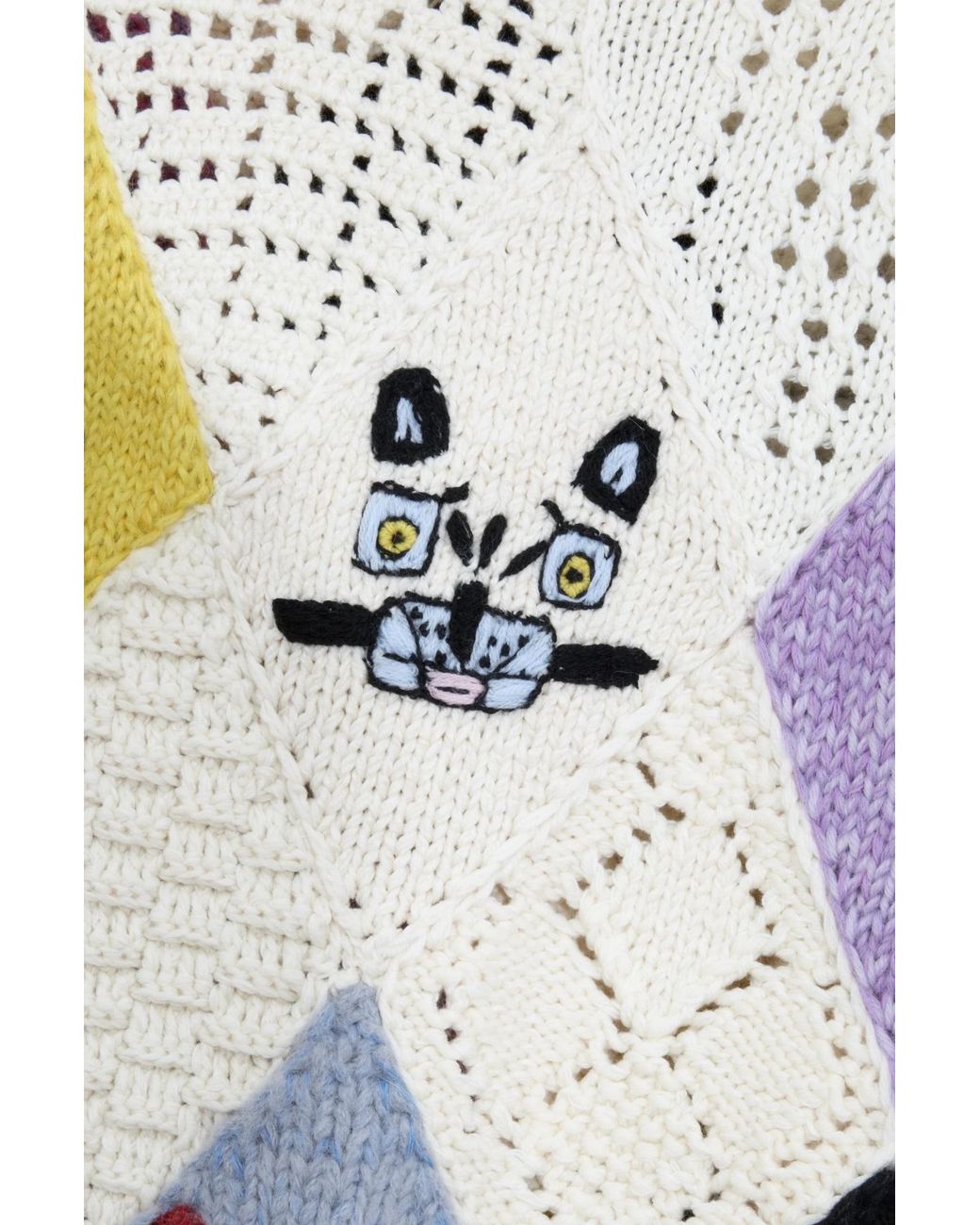 Loewe White X Louis Wain Futuristic Cat Sweater