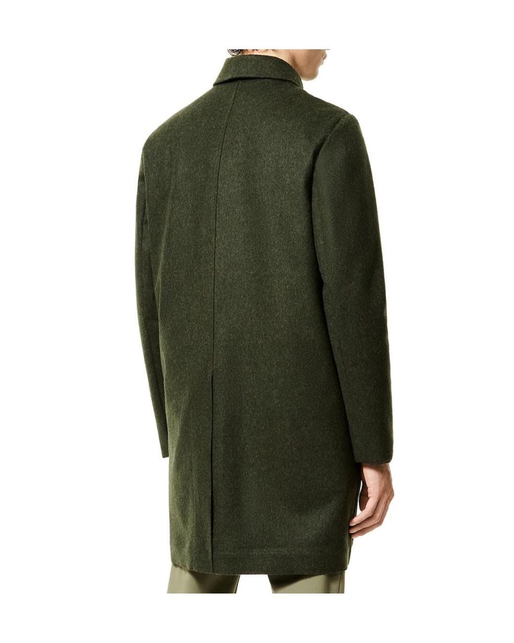 Rrd Green Loden Wool Coat for men