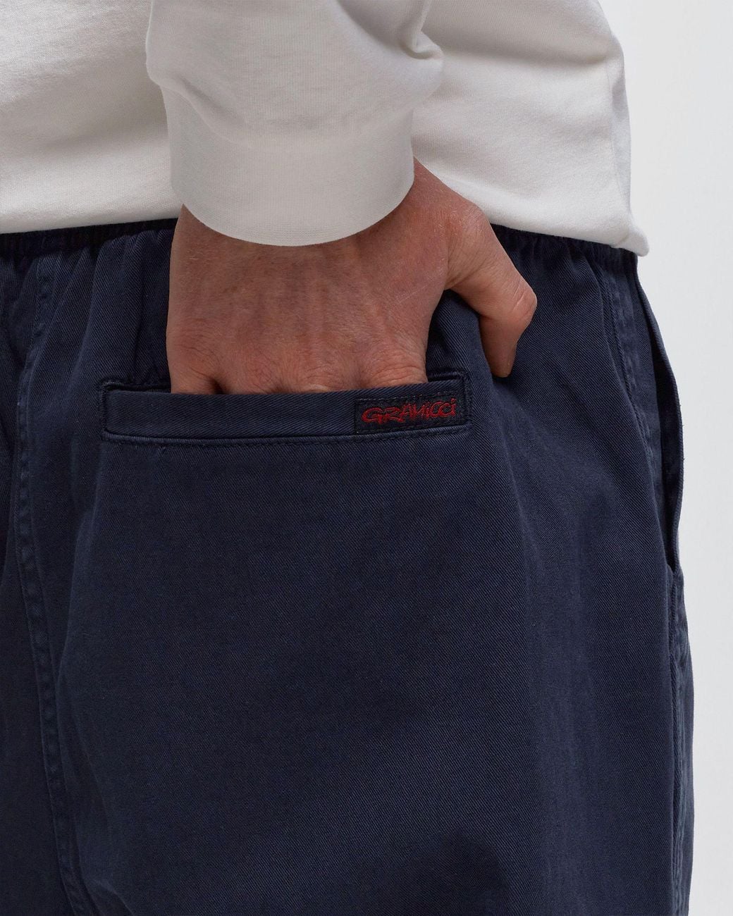 Gramicci Blue Elasticated Drawstring-Waistband Trousers for men