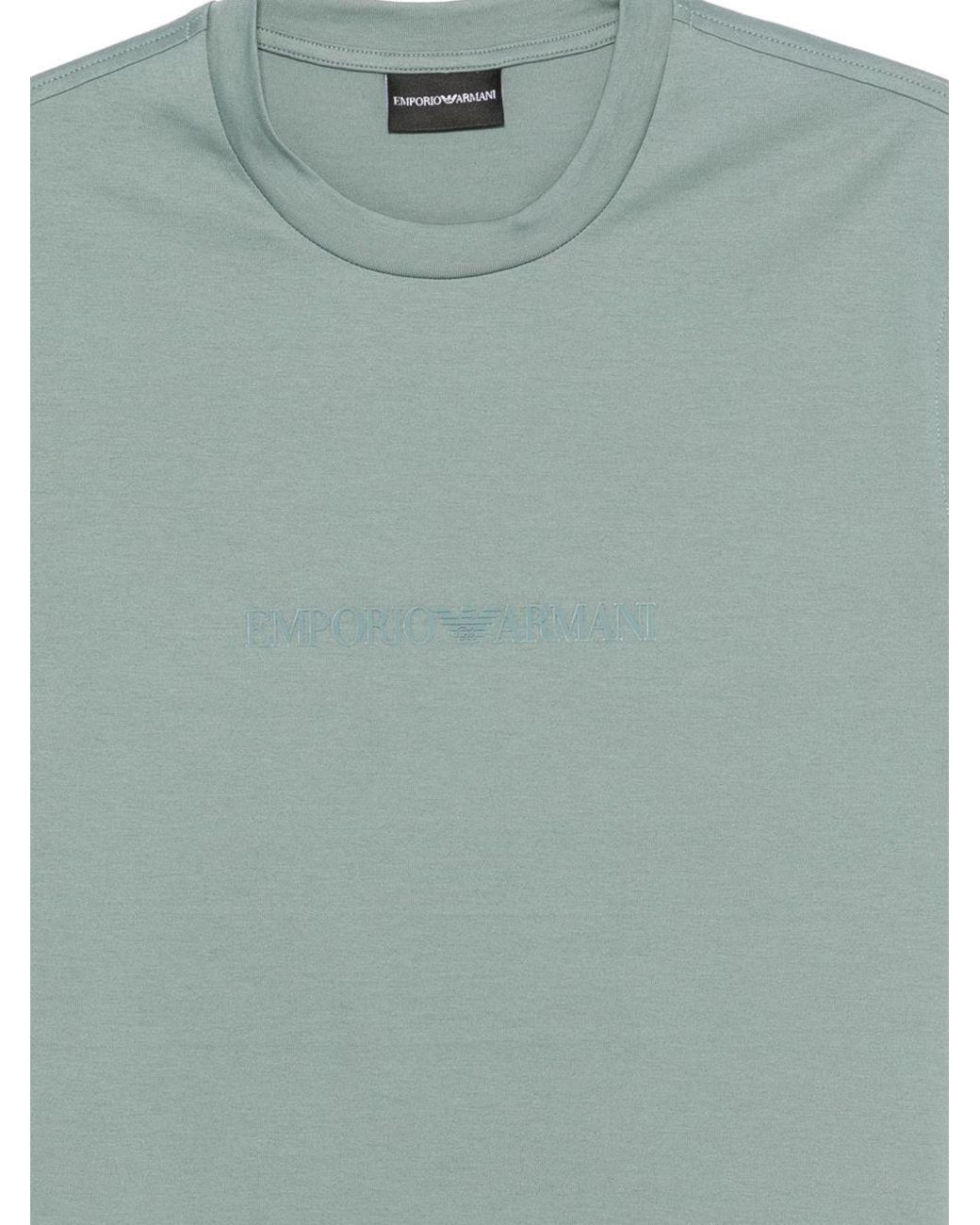 Emporio Armani Green Logo T-Shirt for men