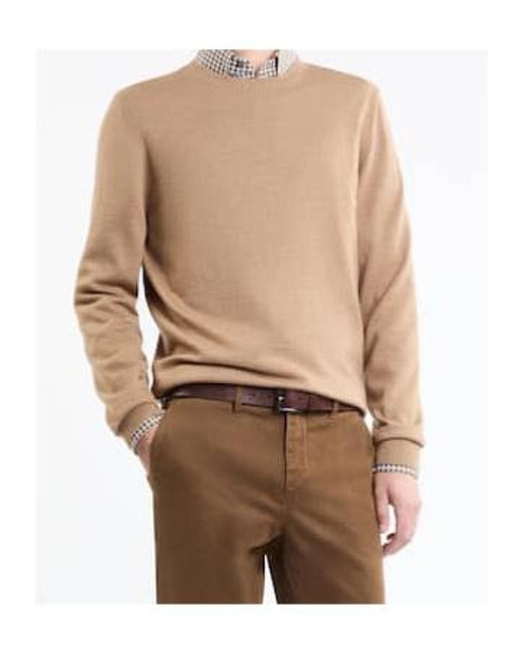 Fay Natural フェイリブクルーネックニットウェア for men