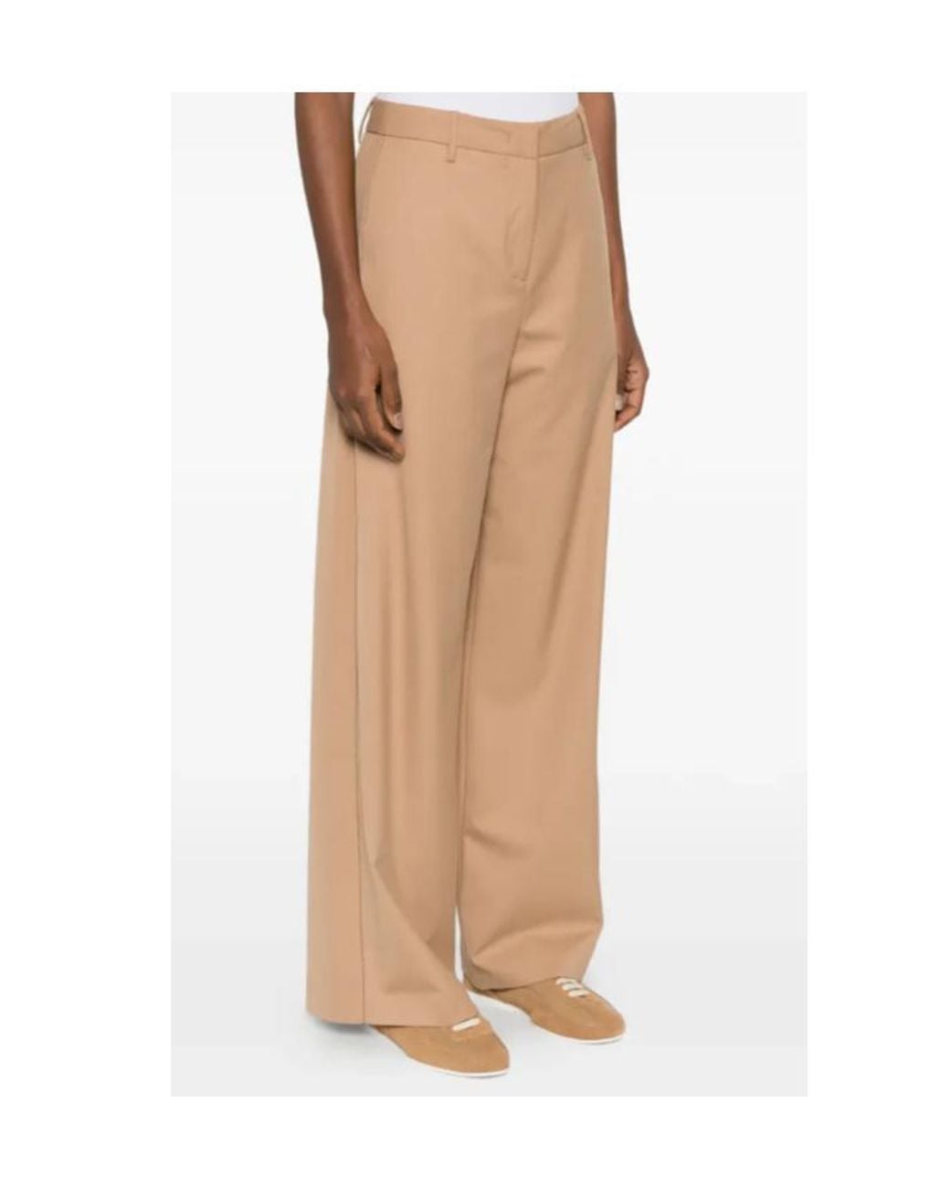 Fabiana Filippi White Wide-Leg Tailored Pants