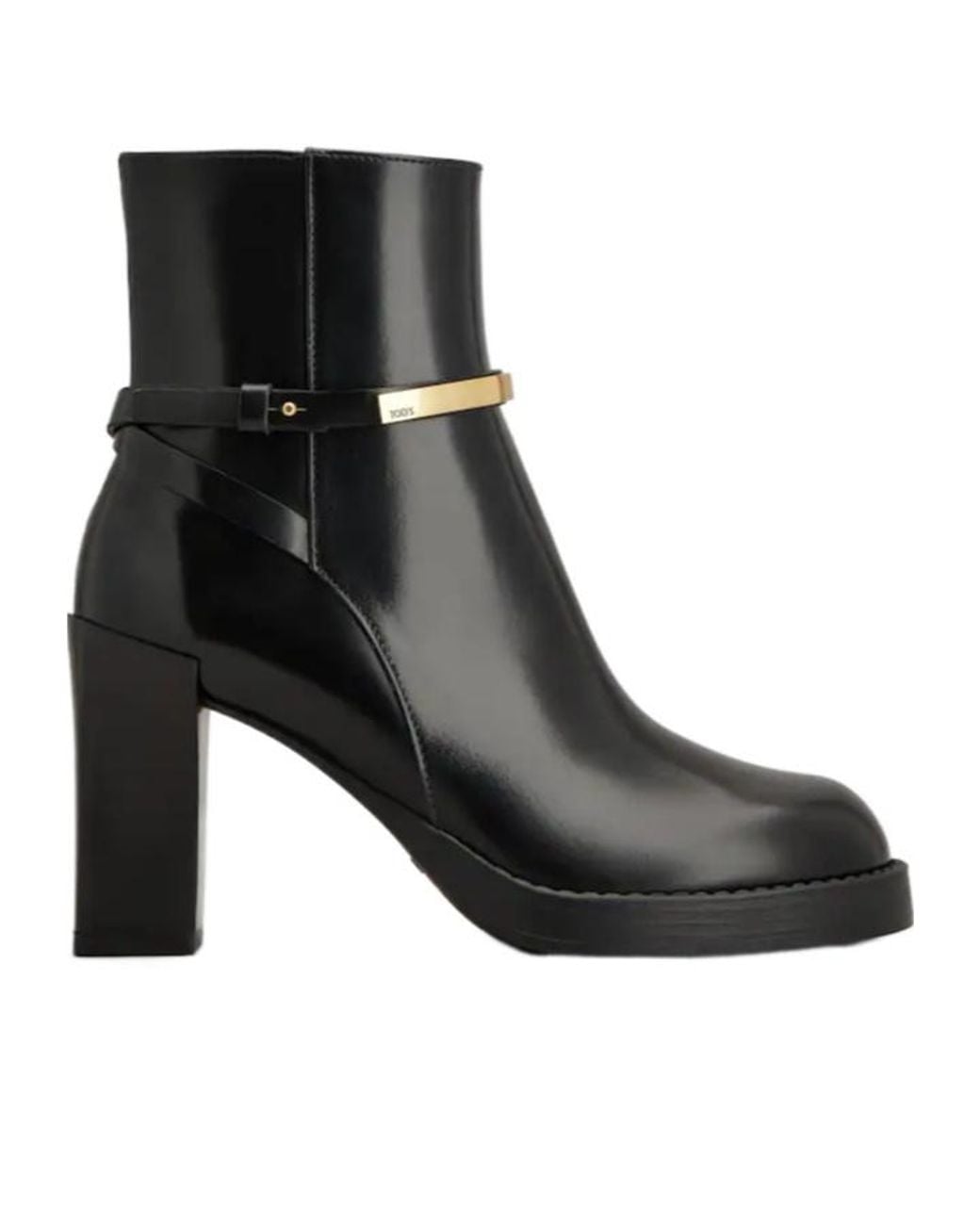 Tod's Black Zip-Up Ankle Boots