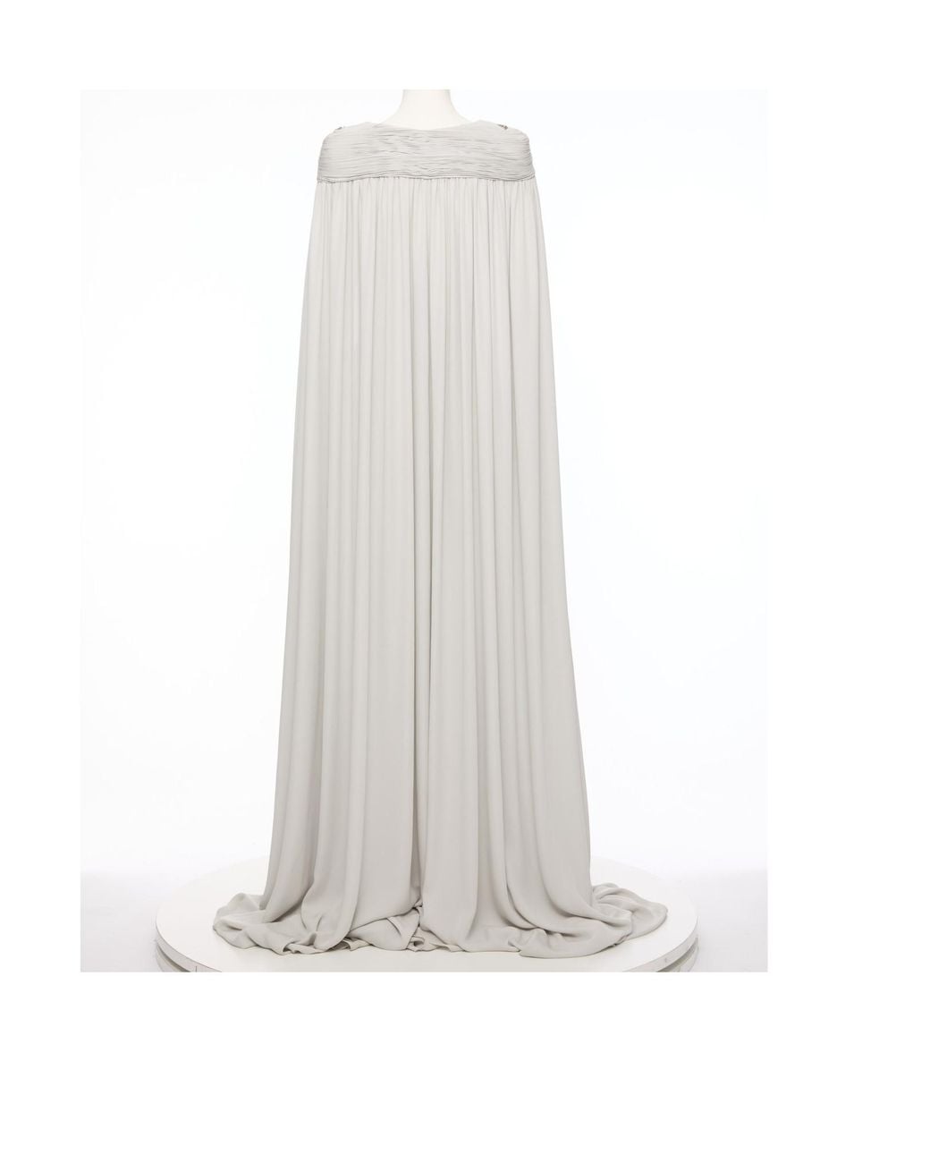 Valentino White Cape Dress